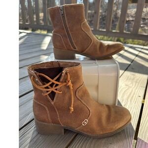 Sperry Leather Boots Brown Ankle Booties Women's 9.5 M